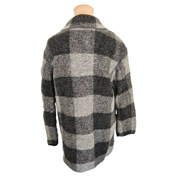 Wilfred Aritzia Off Duty Jacket Plaid Grey Wool Sz S - Picture 6 of 11